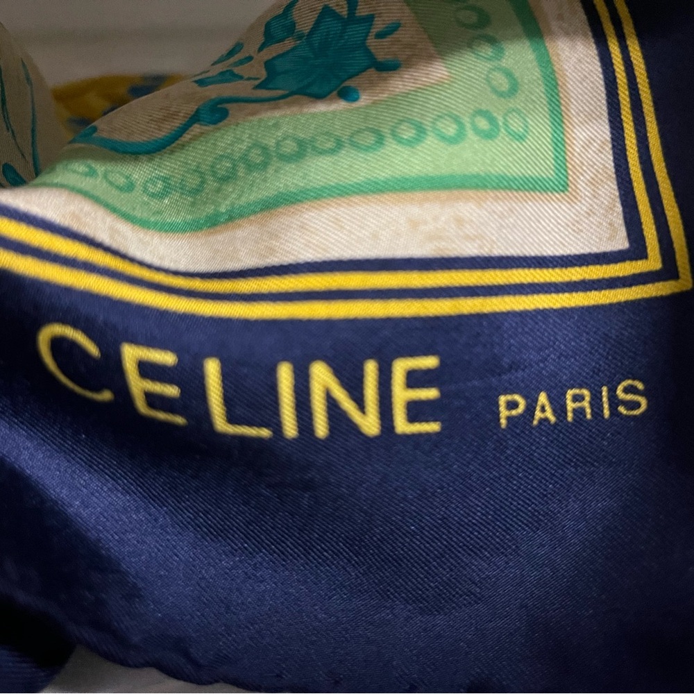 Authentic Celine Silk Scarf - Picture 2 of 6